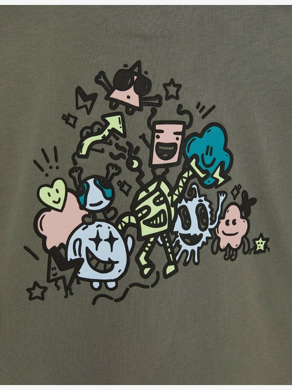 Marks & Spencer Tričko z čisté bavlny s nápisem „Everyone Is Different“ (2–16 let) Marks & Spencer zelená