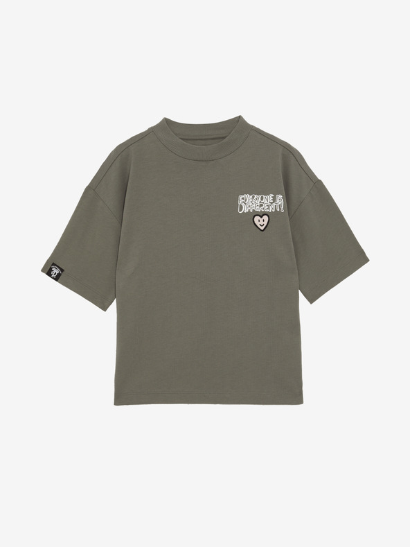 Marks & Spencer Tričko z čisté bavlny s nápisem „Everyone Is Different“ (2–16 let) Marks & Spencer zelená