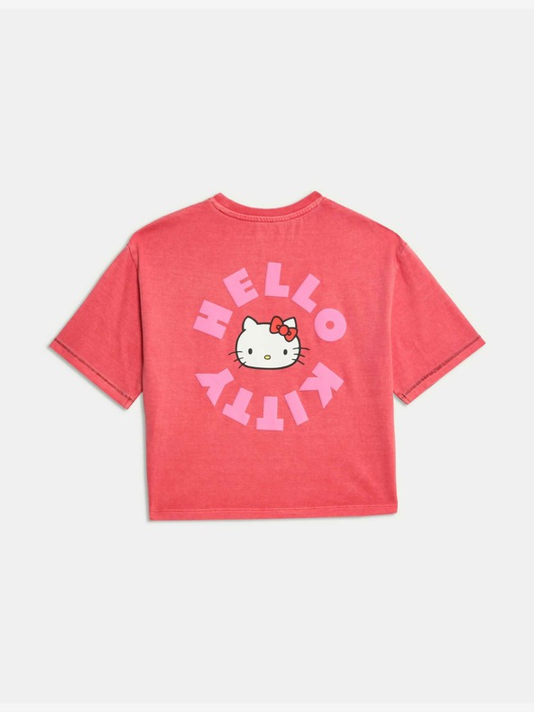 Marks & Spencer Tričko s motivem Hello Kitty™, z čisté bavlny (1–8 let) Marks & Spencer červená
