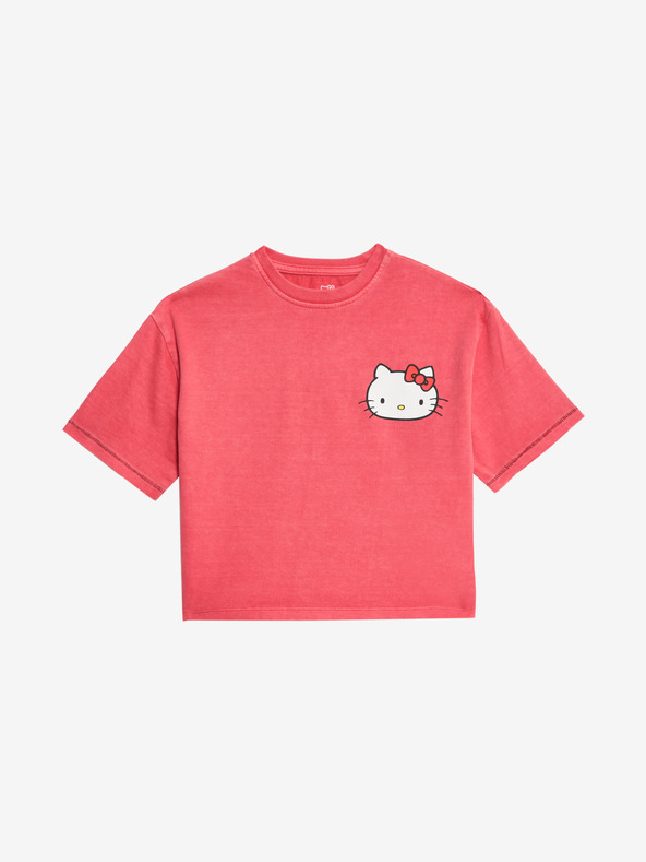 Marks & Spencer Tričko s motivem Hello Kitty™, z čisté bavlny (1–8 let) Marks & Spencer červená