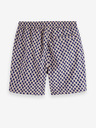 Scotch & Soda Modro-béžové pánské vzorované plavky Scotch & Soda