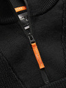 Jack & Jones Černý pánský svetr se zipem Jack & Jones Outdoor