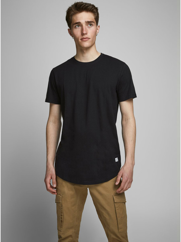 Jack & Jones Černé pánské basic tričko Jack & Jones
