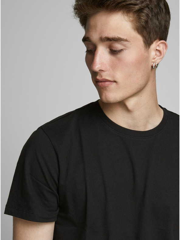 Jack & Jones Černé pánské basic tričko Jack & Jones