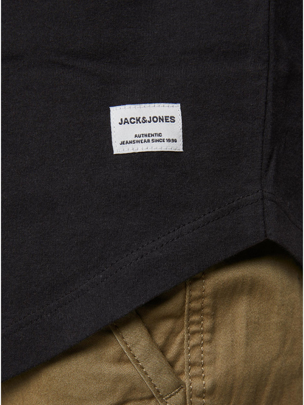 Jack & Jones Černé pánské basic tričko Jack & Jones