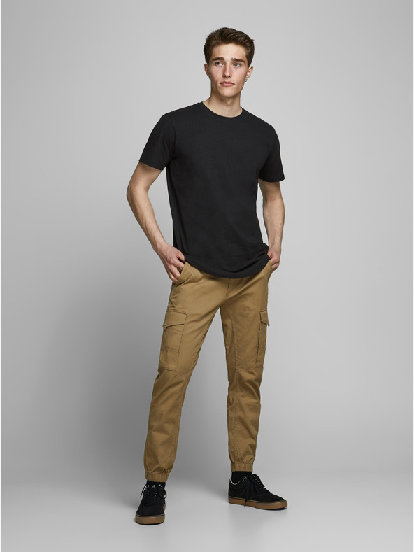 Jack & Jones Černé pánské basic tričko Jack & Jones