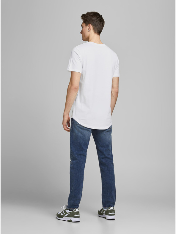 Jack & Jones Bílé pánské basic tričko Jack & Jones