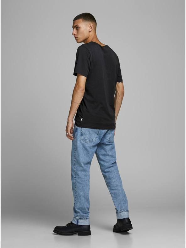 Jack & Jones Černé basic tričko Jack & Jones