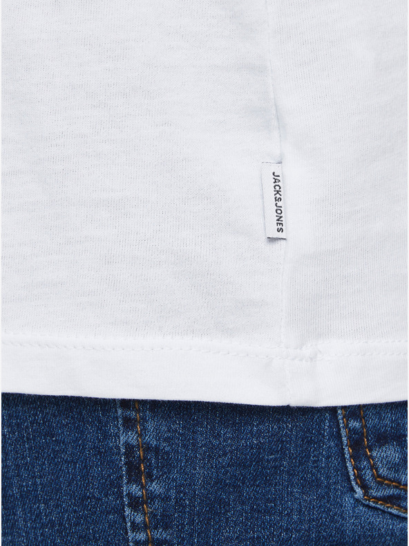 Jack & Jones Bílé basic tričko Jack & Jones