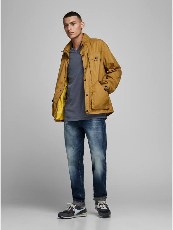 Jack & Jones Modré pánské tričko Jack & Jones