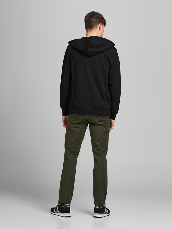Jack & Jones Černá basic mikina s kapucí Jack & Jones