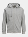 Jack & Jones Světle šedá basic mikina s kapucí Jack & Jones