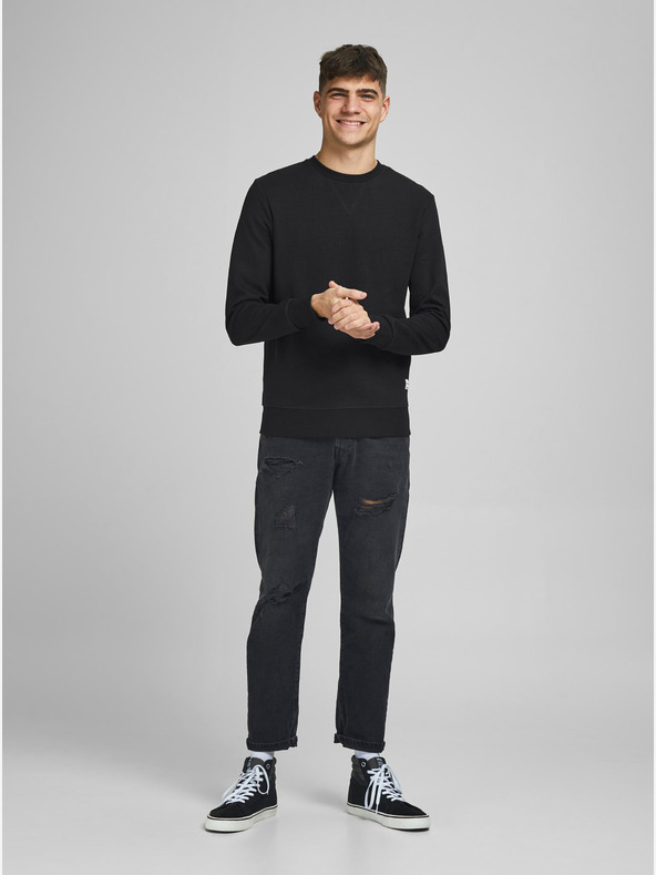 Jack & Jones Černá basic mikina Jack & Jones