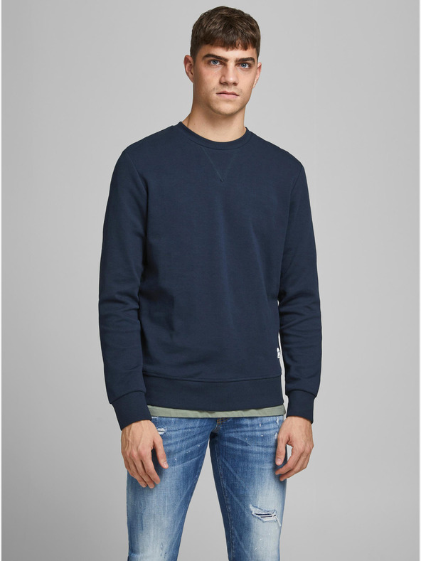 Jack & Jones Tmavě modrá basic mikina Jack & Jones