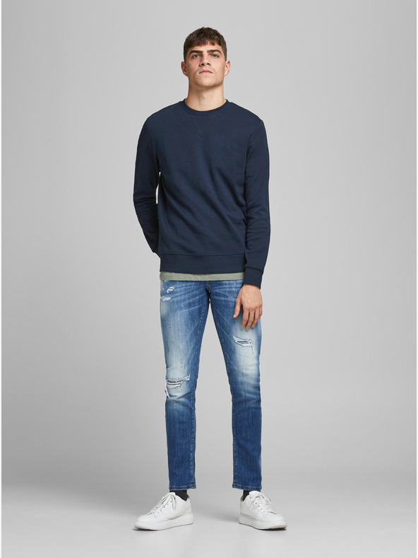 Jack & Jones Tmavě modrá basic mikina Jack & Jones