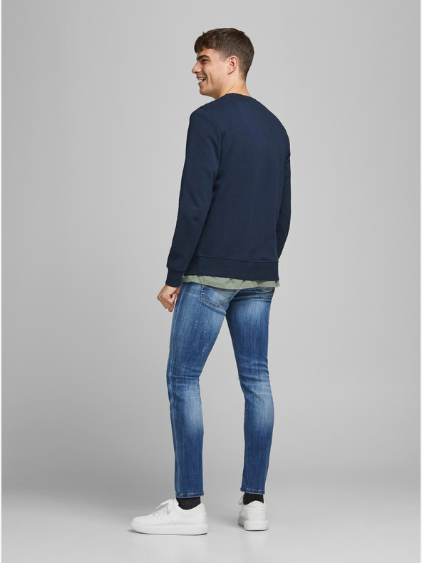 Jack & Jones Tmavě modrá basic mikina Jack & Jones