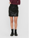 ONLY Černá dámská koženková mini sukně ONLY Maiya