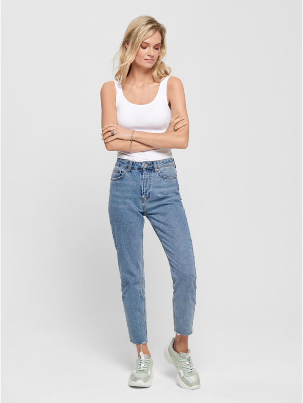 ONLY Bílé dámské basic tílko ONLY Live Love