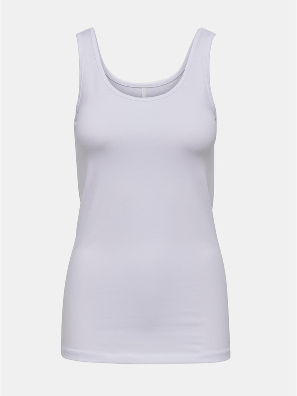 ONLY Bílé dámské basic tílko ONLY Live Love