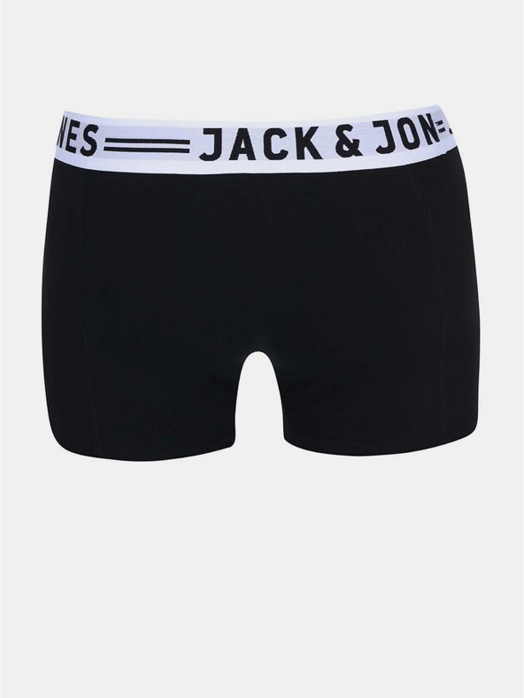 Jack & Jones Sada tří pánských boxerek v černé barvě Jack & Jones Sense