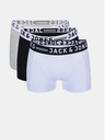 Jack & Jones Sada tří pánských boxerek v bílé, černé a šedé barvě Jack & Jones Sense