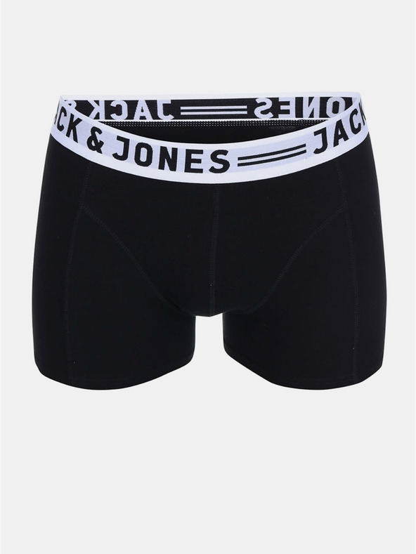 Jack & Jones Sada tří pánských boxerek v bílé, černé a šedé barvě Jack & Jones Sense