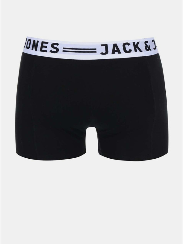 Jack & Jones Sada tří pánských boxerek v bílé, černé a šedé barvě Jack & Jones Sense