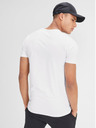 Jack & Jones Bílé pánské tričko s krátkým rukávem Jack & Jones Basic