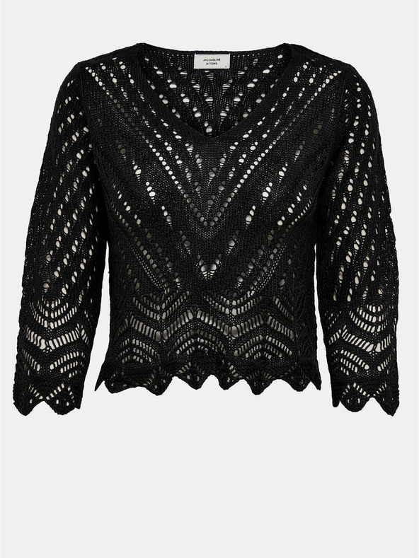 Jacqueline de Yong Černý krátký svetr JDY-New Sun