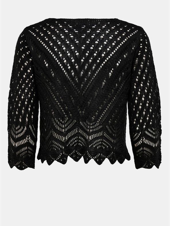 Jacqueline de Yong Černý krátký svetr JDY-New Sun