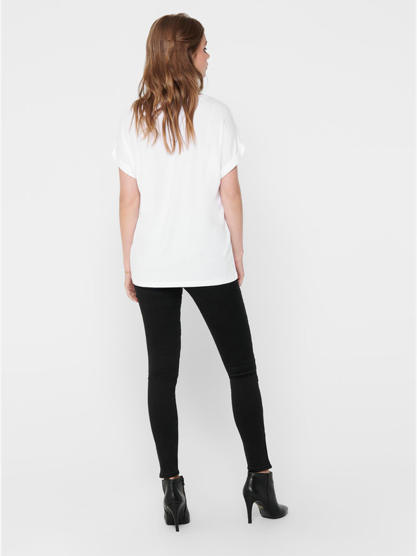 ONLY Bílé basic tričko ONLY Moster