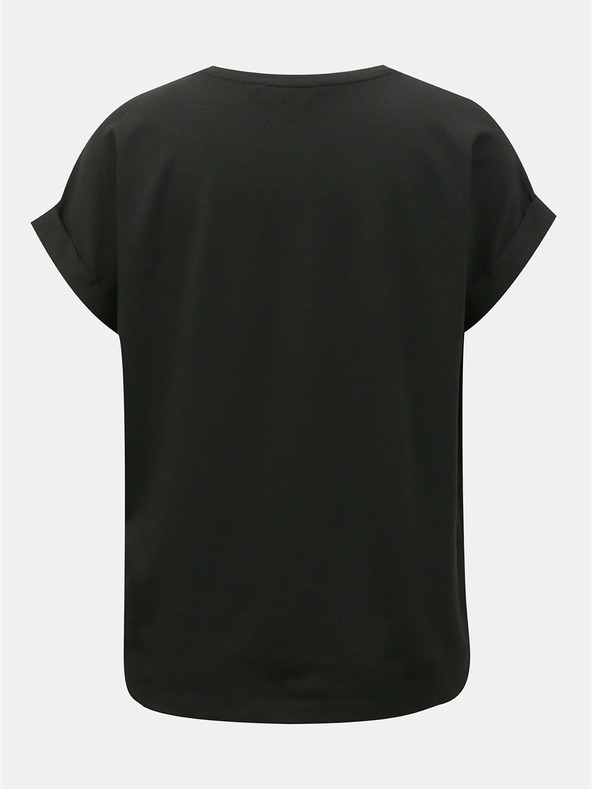 ONLY Černé volné basic tričko ONLY Moster