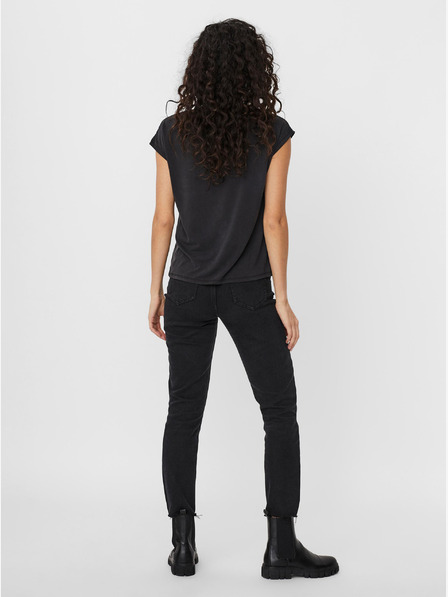 Vero Moda Černé tričko VERO MODA Filli