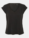 Vero Moda Černé tričko VERO MODA Filli