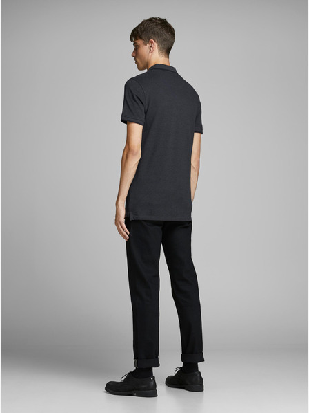 Jack & Jones Tmavě šedé polo tričko Jack & Jones Paulos