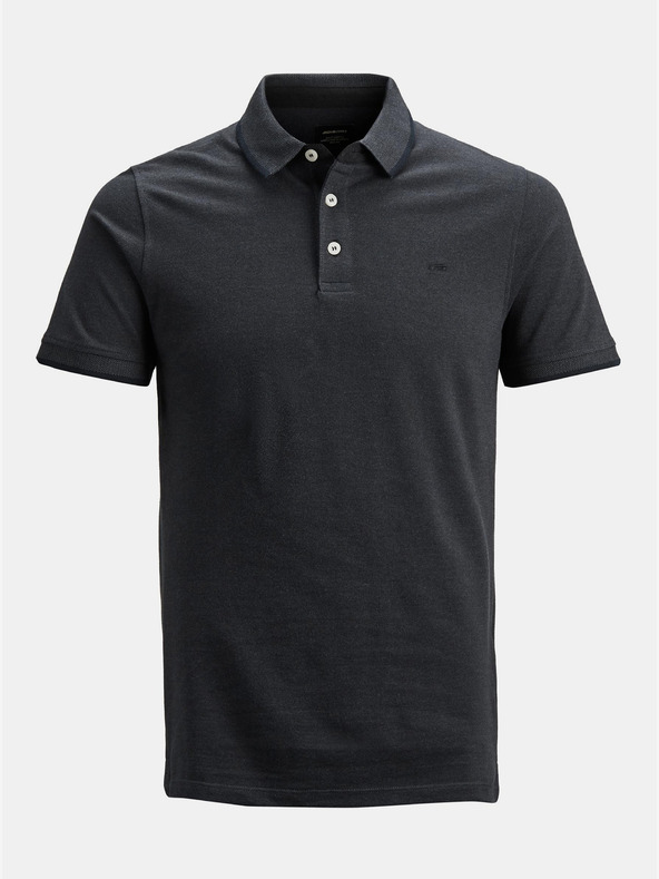 Jack & Jones Tmavě šedé polo tričko Jack & Jones Paulos