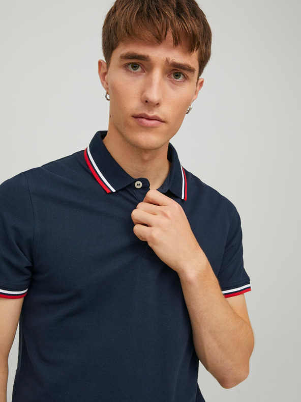 Jack & Jones Tmavě modré polo tričko Jack & Jones Paulos