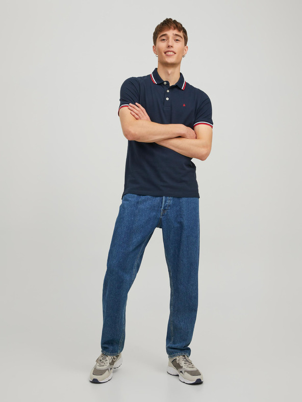 Jack & Jones Tmavě modré polo tričko Jack & Jones Paulos