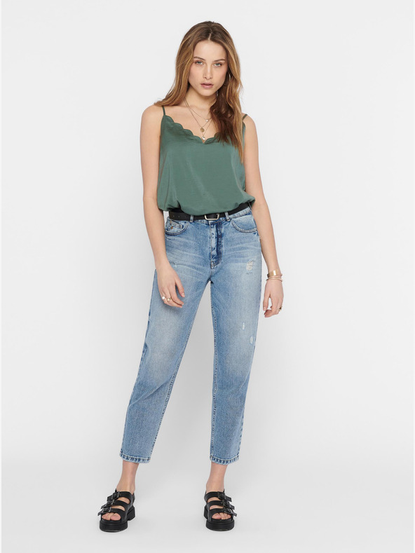 ONLY Zelené tílko ONLY Debbie