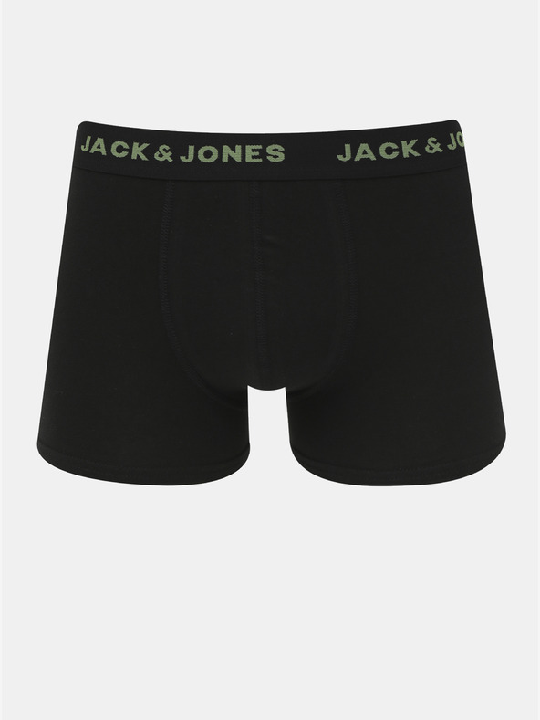 Jack & Jones Sada sedmi černých boxerek Jack & Jones Basic