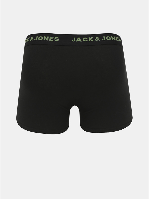 Jack & Jones Sada sedmi černých boxerek Jack & Jones Basic