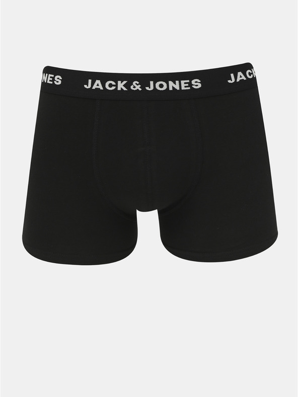 Jack & Jones Sada sedmi černých boxerek Jack & Jones Basic