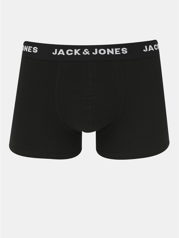 Jack & Jones Sada sedmi černých boxerek Jack & Jones Basic