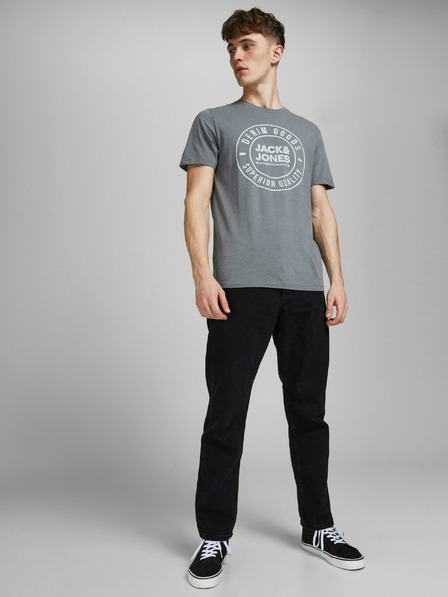 Jack & Jones Černé straight fit džíny Jack & Jones Chris