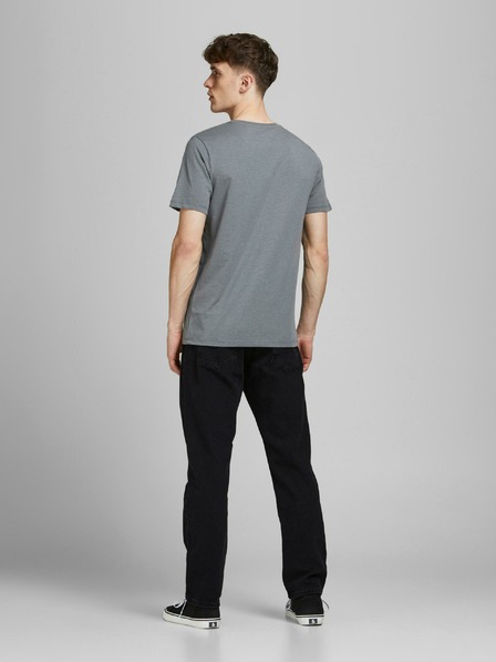 Jack & Jones Černé straight fit džíny Jack & Jones Chris