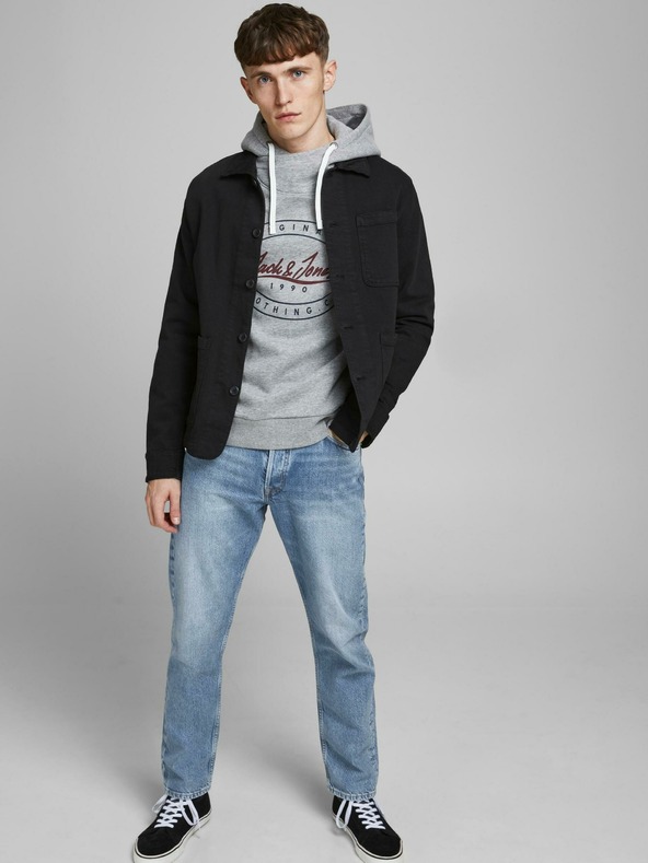 Jack & Jones Světle modré straight fit džíny Jack & Jones Chris