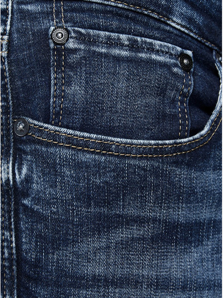 Jack & Jones Modré pánské skinny fit džíny Jack & Jones Glenn