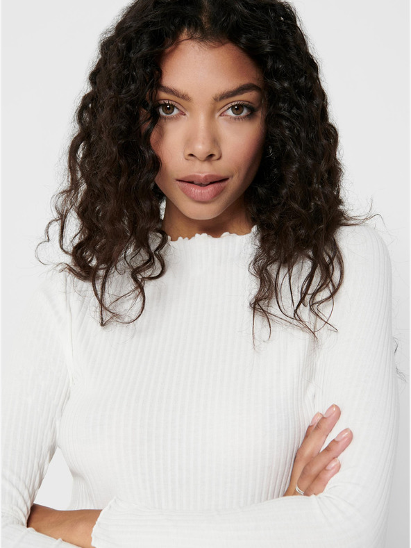 ONLY Krémové basic tričko ONLY Emma