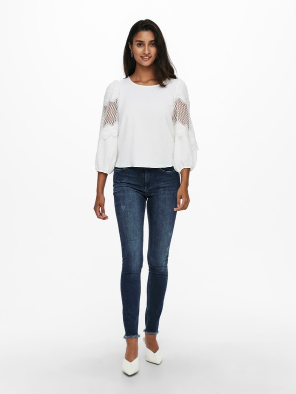 ONLY Tmavě modré skinny džíny ONLY Blush