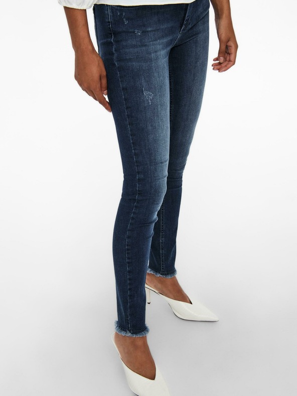 ONLY Tmavě modré skinny džíny ONLY Blush